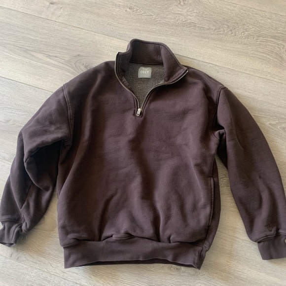 Tna COZY FLEECE MEGA 1/4 ZIP SWEATSHIRT - Picture 1 of 1